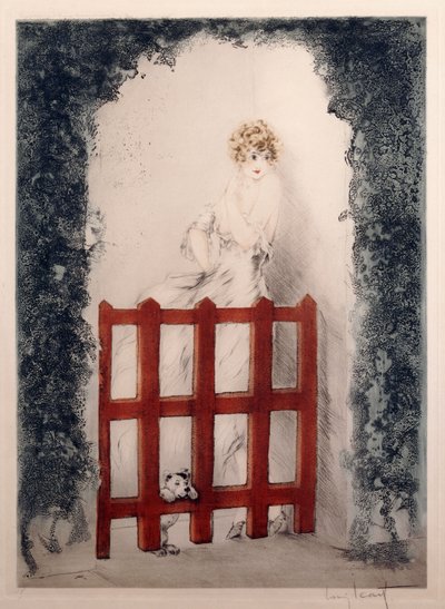 kırmızı kapı by Louis Icart