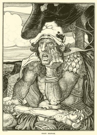 Dev Umutsuzluk (gravür) by Louis John Rhead
