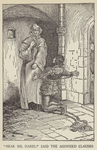 Duy beni Isabel! dedi acı çeken Claudio by Louis John Rhead