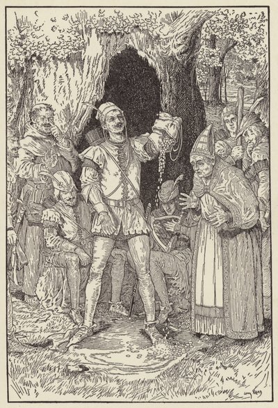 İşte para yeter usta, küçük John, hesabı ödemeye by Louis John Rhead