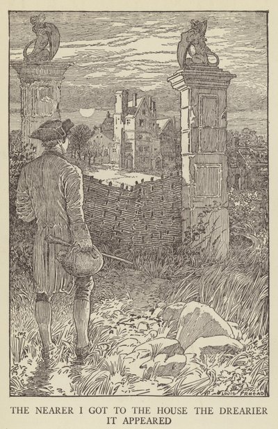 Robert Louis Stevenson tarafından Kaçırılanlar için İllüstrasyon by Louis John Rhead