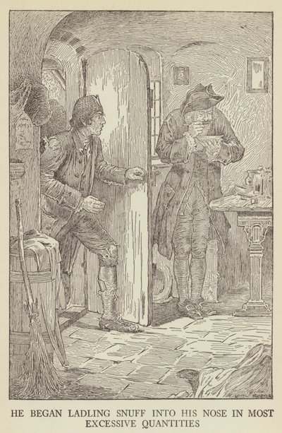 Robert Louis Stevenson tarafından Kaçırılanlar için İllüstrasyon by Louis John Rhead