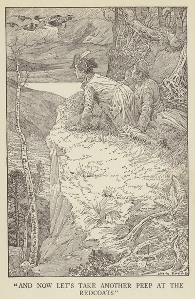 Robert Louis Stevenson tarafından Kaçırılanlar için İllüstrasyon by Louis John Rhead