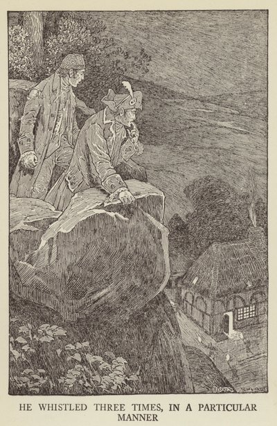 Robert Louis Stevenson tarafından Kaçırılanlar için İllüstrasyon by Louis John Rhead