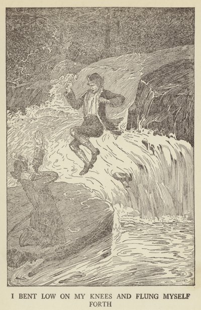 Robert Louis Stevenson tarafından Kaçırılanlar için İllüstrasyon by Louis John Rhead