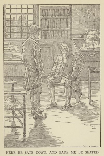 Robert Louis Stevenson tarafından Kaçırılanlar için İllüstrasyon by Louis John Rhead