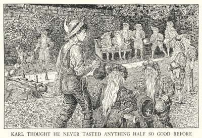 Karl daha önce hiç bu kadar güzel bir şey tatmadığını düşündü (litho) by Louis John Rhead