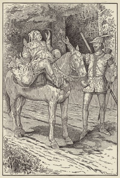 Hayır, dedi Robin, Hiçbir şeyden korkma, çünkü sana zarar vermeyeceğim. by Louis John Rhead