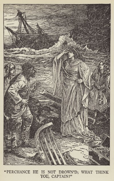 Muhtemelen boğulmamıştır; ne düşünüyorsun kaptan by Louis John Rhead