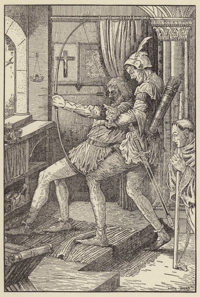 Robin son şaftını vuruyor by Louis John Rhead