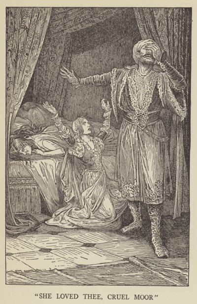 Seni sevdi, zalim Moor by Louis John Rhead