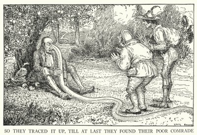 Böylece, sonunda zavallı yoldaşlarını (lito) bulana kadar izini sürdüler. by Louis John Rhead