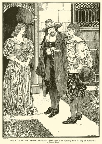 Güzel Sarayın Kapısı (gravür) by Louis John Rhead