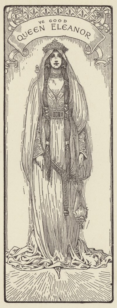 İyi Kraliçe Eleanor by Louis John Rhead