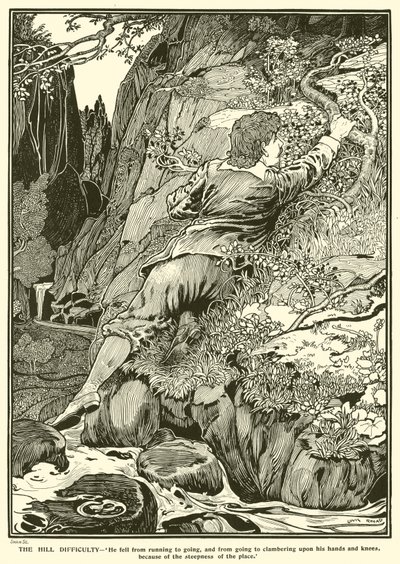 Tepe Zorluğu (gravür) by Louis John Rhead