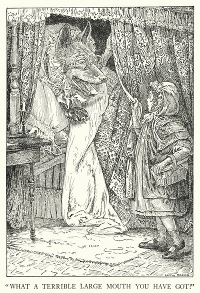"Ne kadar büyük bir ağzın var!" (lito) by Louis John Rhead