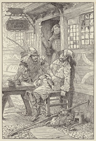 Yüzünde bir gülümsemeyle uzandı ve arama emri çıkardı. by Louis John Rhead