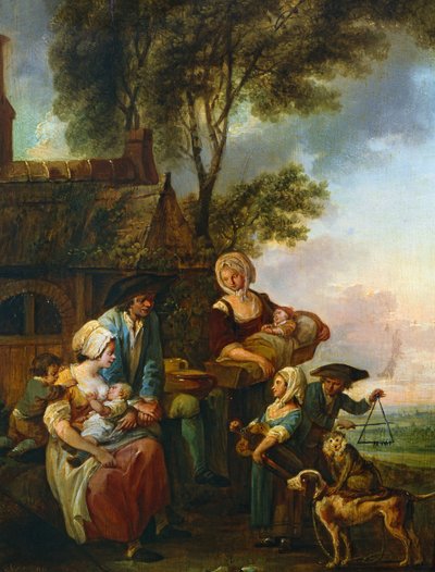 Hurdy gurdy oyuncusu by Louis Joseph (1731 98) Watteau