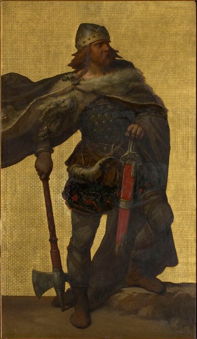 Herstalli Pepin, 1872-1877. by Louis Joseph Gallait