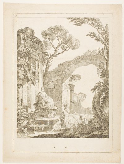Harabelerdeki Çeşme by Louis Joseph Masquelier