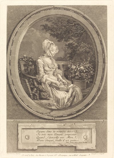 En küçük şeye kadar by Louis Joseph Masquelier after Pierre Antoine Baudouin