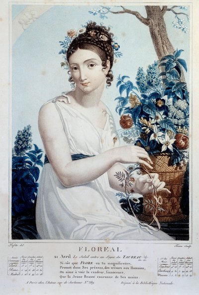 Devrimci Cumhuriyet Takvimi: Floral by Louis Lafitte