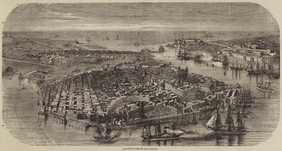 Havannah'ın kuşbakışı görünümü by Louis Le Breton