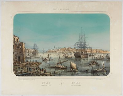 Louis Le Breton, Malta, Denizden Görünüm by Louis Le Breton