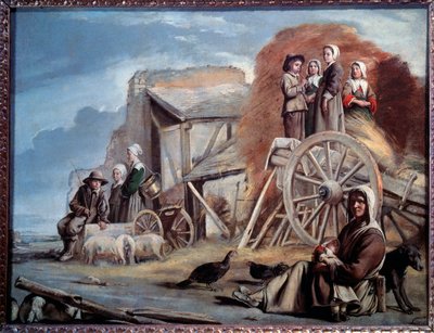 Sepet veya saman dönüşü - tuval üzerine yağlıboya by Louis le Nain