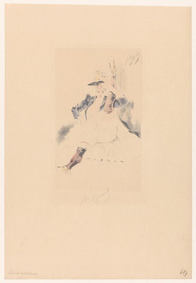 Tebrik cancan dansçısı selam askeri by Louis Legrand (signed by artist)