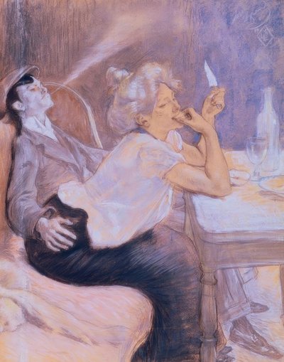 Apaçi Akşam Yemeği by Louis Legrand