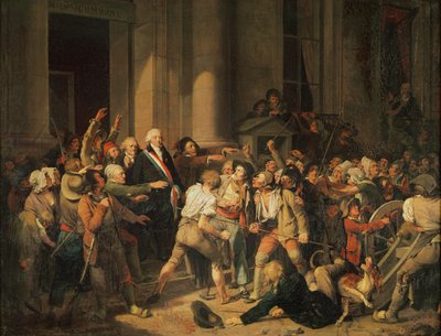 Rouen Belediye Başkanı Mösyö Defontenay'ın Cesaret Yasası, 29 Ağustos 1792 (tuval üzerine yağlı boya) by Louis Leopold Boilly