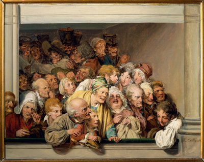 Fransa, Paris, Versailles, Tiyatro Kutusu ücretsiz performans gününde by Louis Leopold Boilly