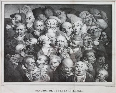 Otuz Beş Başlı Grup, 1825 by Louis Leopold Boilly