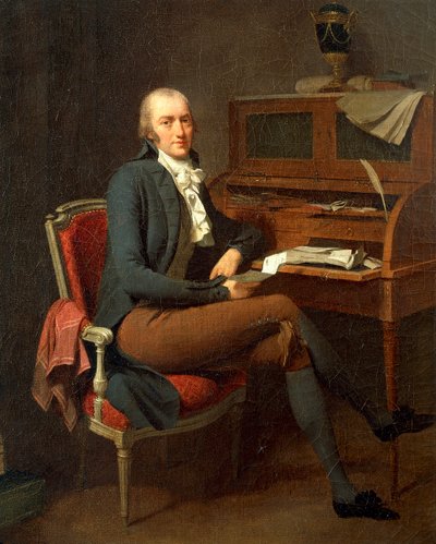 Masasında Oturan Adamın Portresi, Louis Leopold Boilly by Louis Leopold Boilly