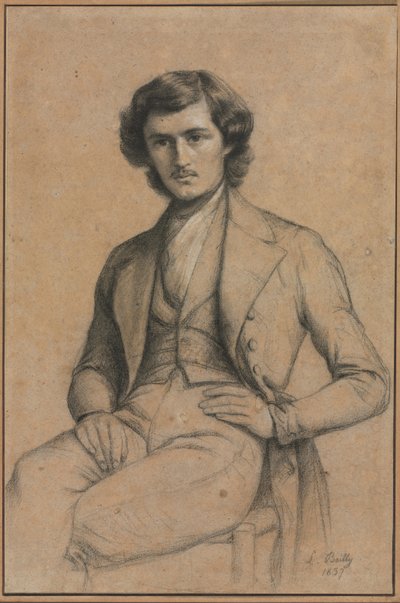 Genç Bir Adamın Portresi, 1837. by Louis Leopold Boilly