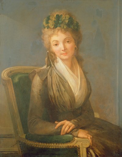Portrenin Lucile Desmoulins (1771-94) olduğu tahmin ediliyor 1794 (tuval üzerine yağlı boya) by Louis Leopold Boilly