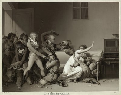Hırsızların İkinci Sahnesi: Hırsızların Tutuklanması, 1810 by Louis Leopold Boilly