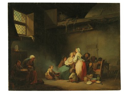 kediler için çorba by Louis Leopold Boilly