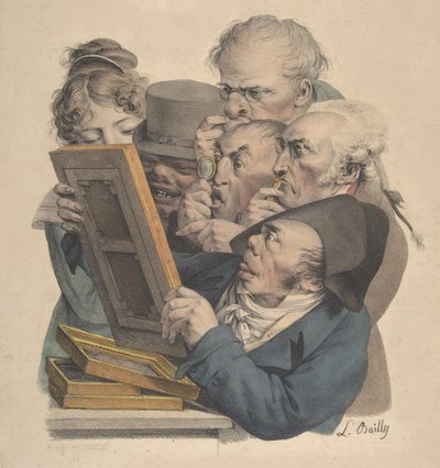 Sanat Bilenler, 1823-28. by Louis Leopold Boilly