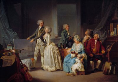 Gohin Ailesi Tablosu, Louis Leopold Boilly (1761-1845) 1787 Paris, Dekoratif Sanatlar by Louis Leopold Boilly
