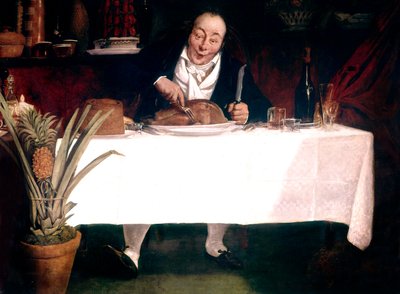 Gourmand: Hindi yiyen adam by Louis Leopold Boilly