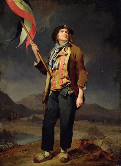 Şarkıcı Chenard, Sans-Culotte olarak, 1792 by Louis Leopold Boilly