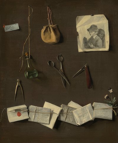 Farklı nesneler. 1785 civarında by Louis Leopold Boilly