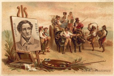 The Harvesters eftir Louis Leopold Robert (chromolitho) by Louis Leopold Robert