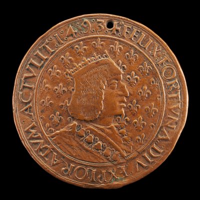 Charles VIII, 1470-1498, Fransa Kralı 1483 [ön yüz], 14931494 by Louis Lepère