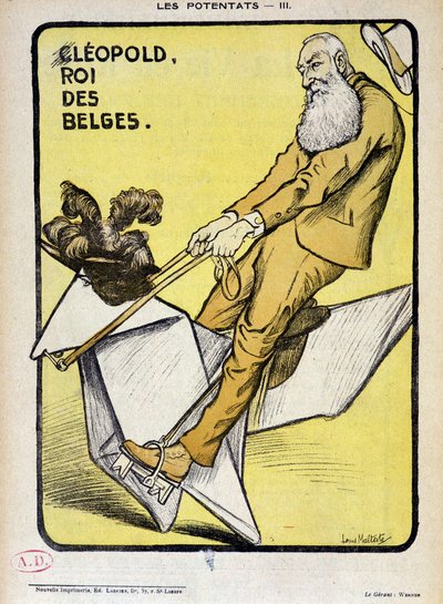 Kağıt at üzerinde Belçikalıların Kralı Leopold