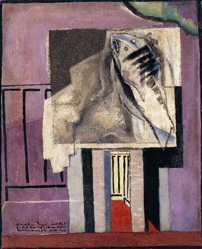 Balkon Önü Natürmort; Doğa Morte devant le Balcon, 1929 by Louis Marcoussis