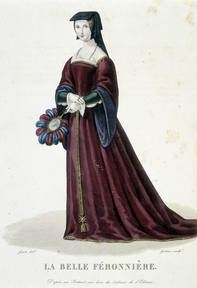 La Belle Ferronnière “”Fransız Ünlü Kadınlar Galerisi””nde by Louis Marie Lante