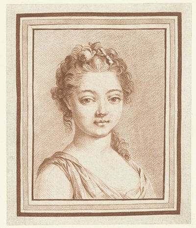 Genç bir kızın büstü by Louis Marin Bonnet (attributed to)